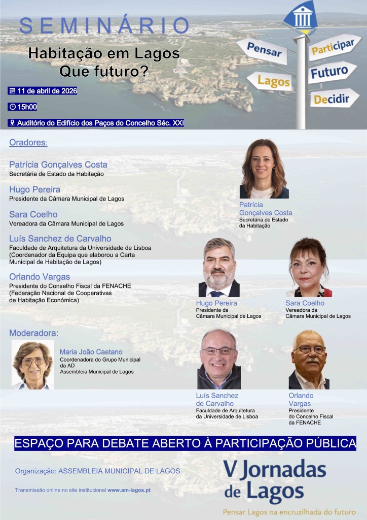 V Jornadas de Lagos - Lagos na Encruzilhada do Futuro: Habitação em Lagos. Que Futuro?